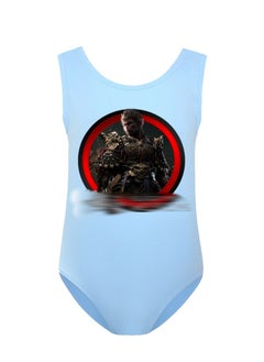 MQD Black Myth Goku Girls' One Piece Swimsuit And Cap Set 