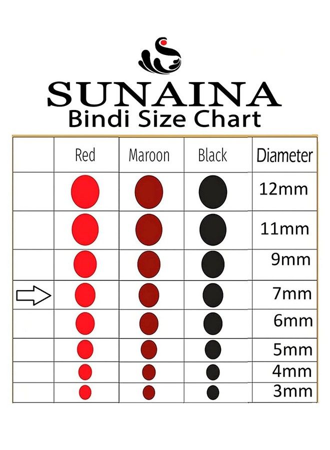 Sunaina بنديس دائري متعدد الألوان بحجم 1 للنساء (حجم 8 مم، عبوة من 180 بنديس) [Sdsmp601] - Image 4