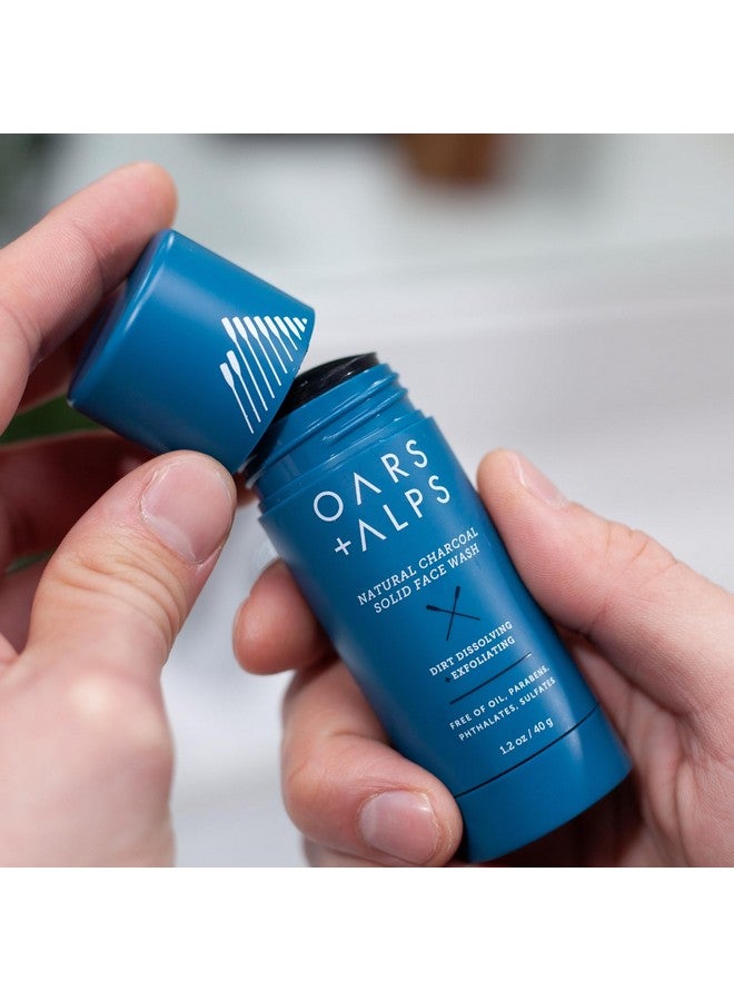 Oars + Alps Men's Skin Care Kit, Gift Set Includes Face Wash, Eye Roller, and Moisturizer, Vegan and Gluten Free, Travel Size & TSA Approved, 3 Items Total - Image 2