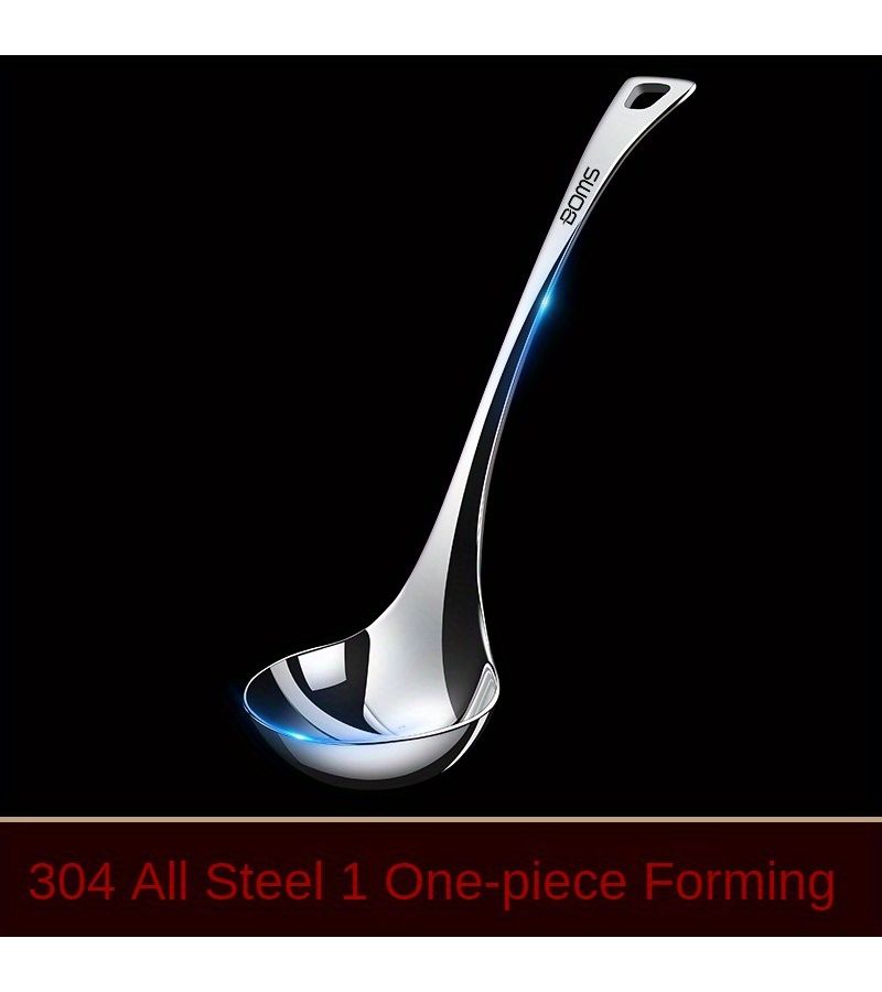 304 Stainless Steel Small Ladle Slotted Spoon Soup Strainer Cooking Noodle Hot Pot Household Kitchen Utensil - Image 1