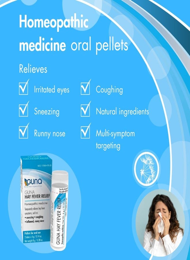 Guna Hay Fever Relief Homeopathic Medicine Allergy Symptom Relief - 2 Tubes - Image 3