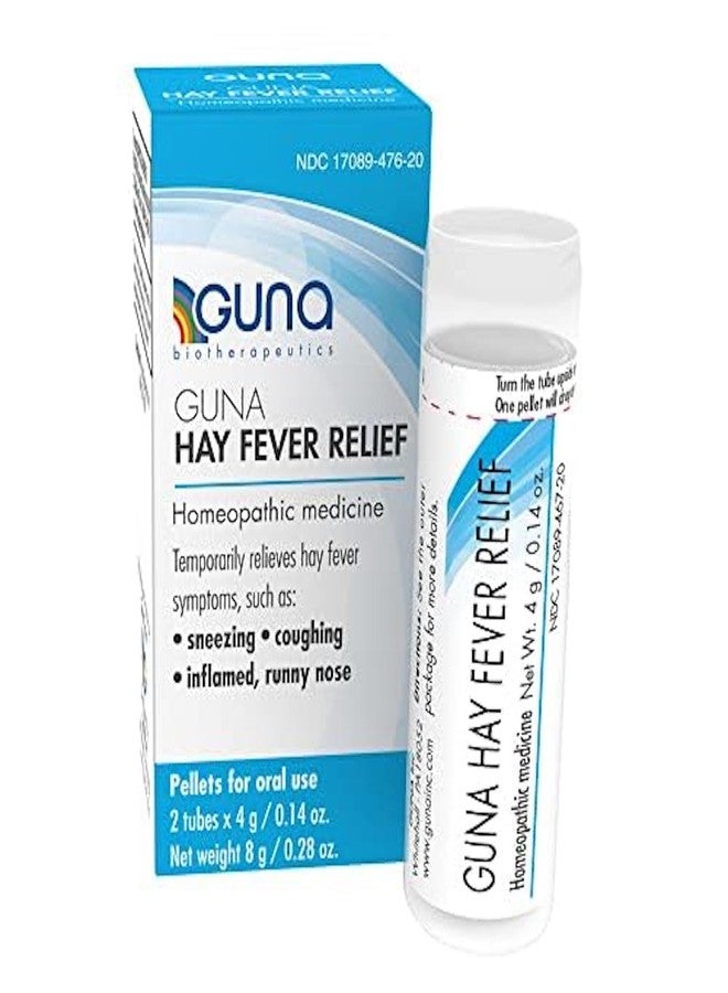 Guna Hay Fever Relief Homeopathic Medicine Allergy Symptom Relief - 2 Tubes - Image 1