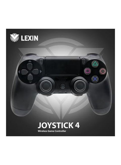 LEXIN PS4 Wireless Joystick - Enhanced Performance & Seamless Connectivity. (Black)
