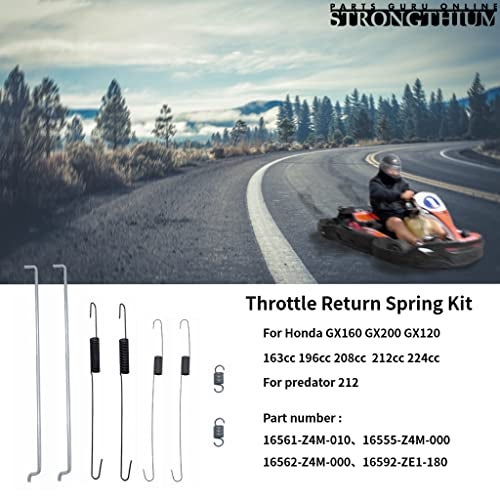 Strongthium Throttle Return Spring Kit Carburetor Governor Connecting Rod Speed Control Spring for Honda GX160 GX200 GX120 196cc 200cc 212cc 208cc 224cc - Image 2