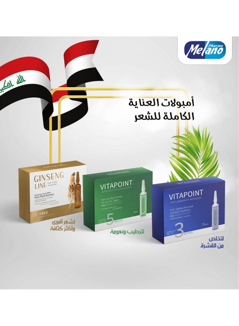 MELANO Ampoules to strengthen curly hair 3 tablets - Image 1