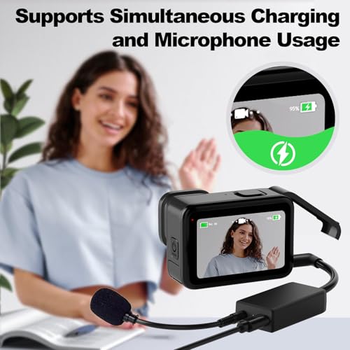 A Artman Artman Mic Adapter Compatible with GoPro Hero 13/12/11/10/9/8/7/6/5 Black, Type-C to 3.5mm Microphone Adapter, Clear Audio for Outdoor Vlog, Travel, Action Video - Image 5