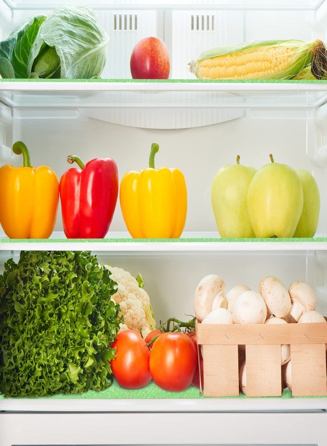 Poen 8 Pcs Fruit and Veggie Life Extender Liner 12 x 15 Inch Sponge Fridge Shelf Mat Green Washable Refrigerator Liners Fridge Drawer Pads Liner, Extends Life of Your Produce and Keep Food Fresh - Image 5