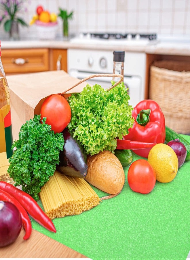 Poen 8 Pcs Fruit and Veggie Life Extender Liner 12 x 15 Inch Sponge Fridge Shelf Mat Green Washable Refrigerator Liners Fridge Drawer Pads Liner, Extends Life of Your Produce and Keep Food Fresh - Image 4