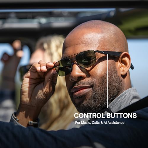 Eddie Bauer Lucyd Eddie Bauer Smart Glasses for Men Bluetooth Smart Glasses with UV400 Polarized Lenses, Open Ear Speakers & Microphone Navigator (Standard) - Image 3