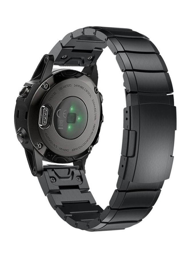 NIBEMINENT Replacement Band For Garmin Fenix 5S Plus Black - Image 3