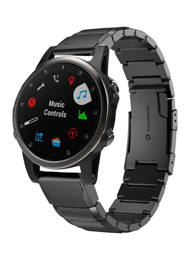 NIBEMINENT Replacement Band For Garmin Fenix 5S Plus Black - Image 4