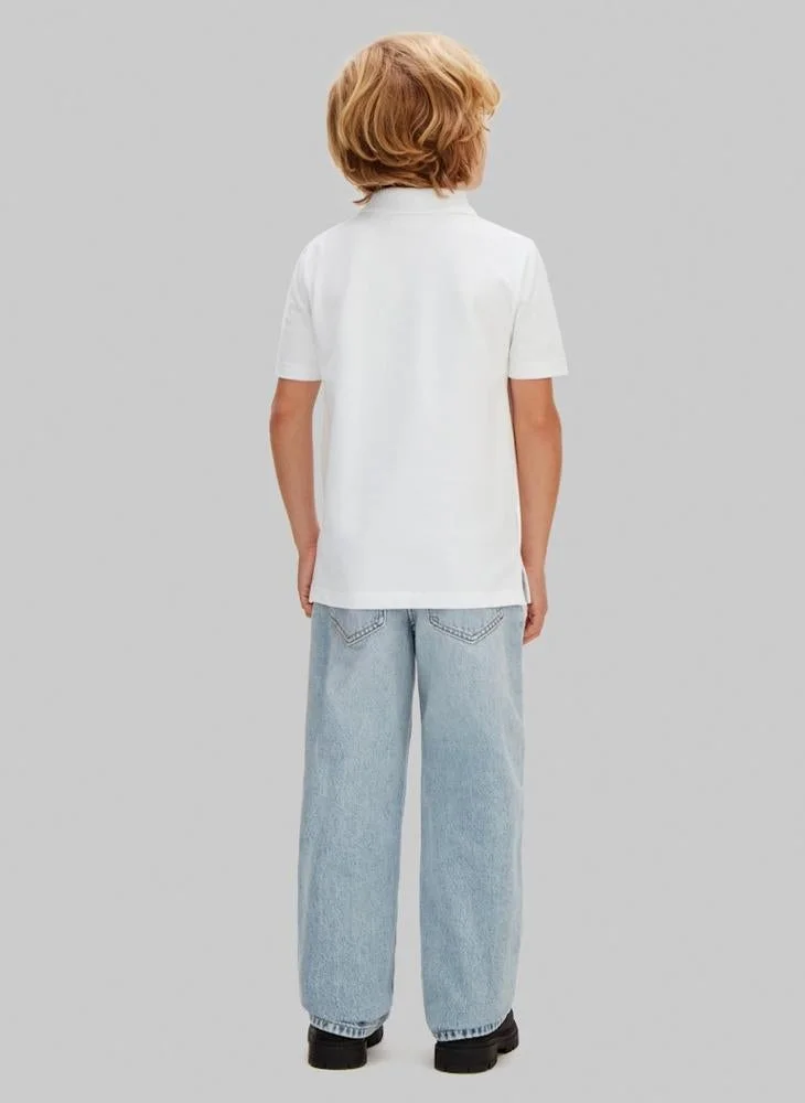 Calvin Klein Jeans Youth Slim Fit Solid Polo