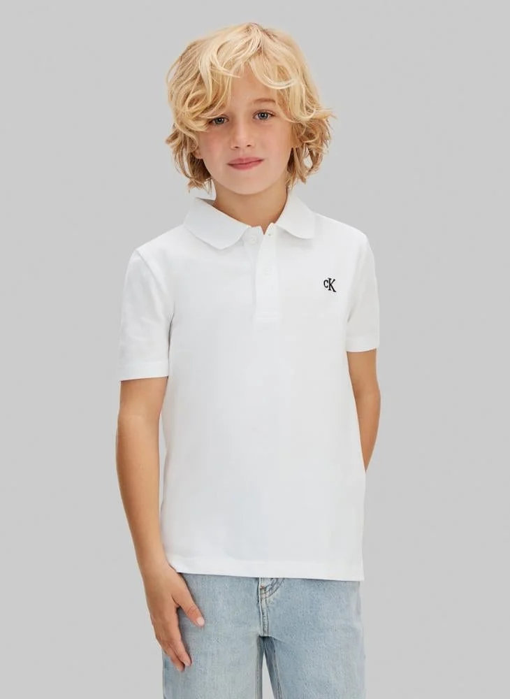Calvin Klein Jeans Youth Slim Fit Solid Polo