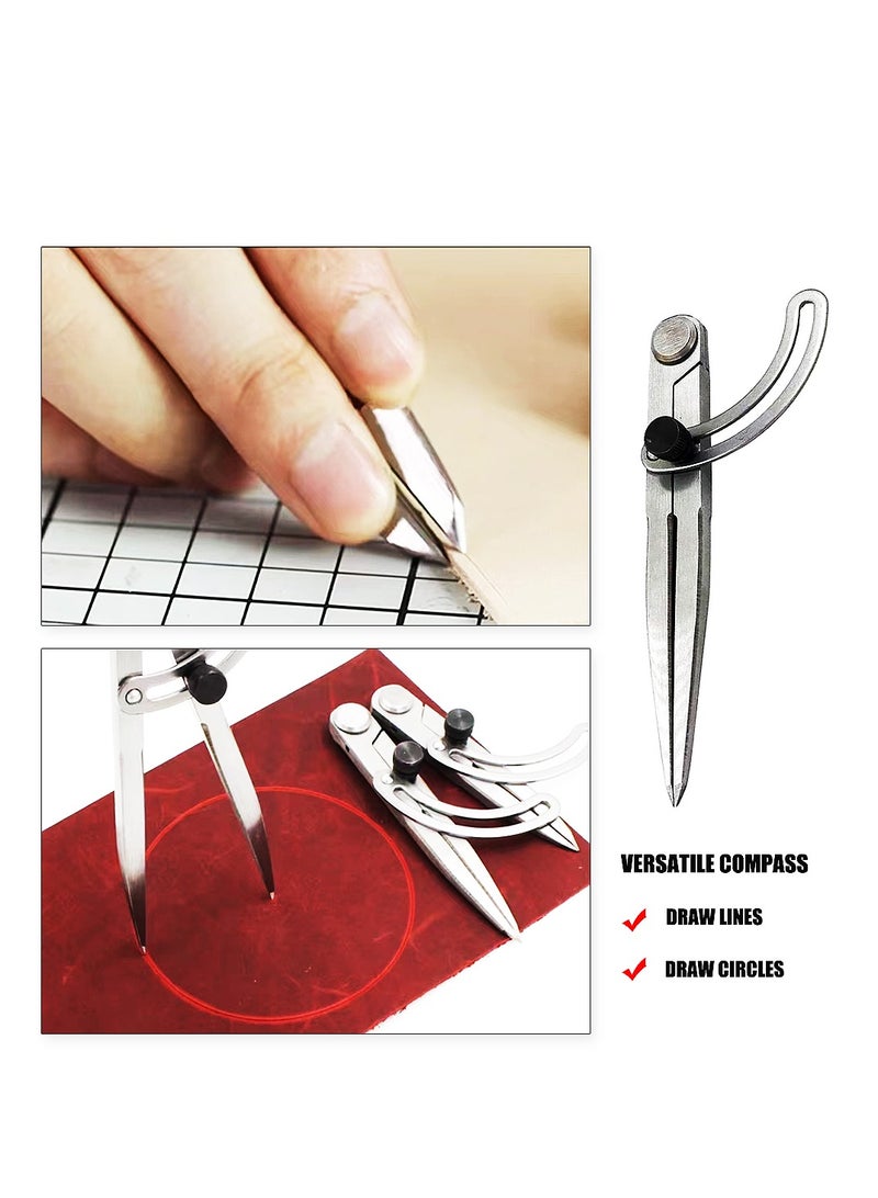 Yakumuz Compass for Geometry Woodworking Large Wing Divider Compass 6” (150mm), Yakumuz Woodworking Compass Drawing Tool for Carpenter - Image 5