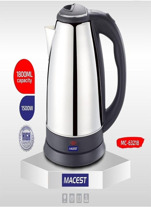 Macest Electric Kettle  1.8 Litre Capacity MC-63218 with Automatic shut down feature