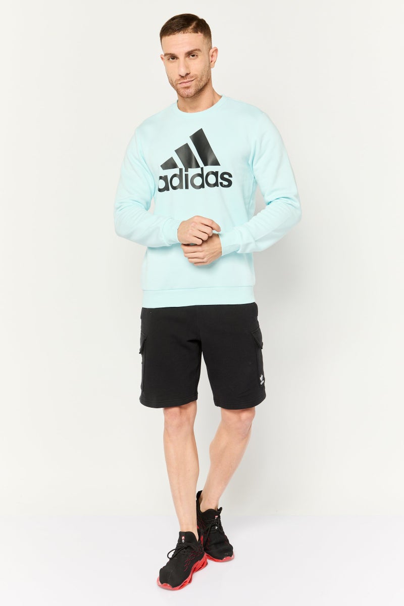 Adidas Men Sportswear Fit Long Sleeves Outdoor Sweatshirt, Light Blue - Image 4