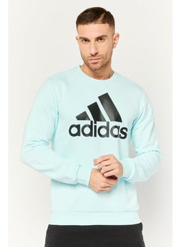 Adidas Men Sportswear Fit Long Sleeves Outdoor Sweatshirt, Light Blue  - Image 1