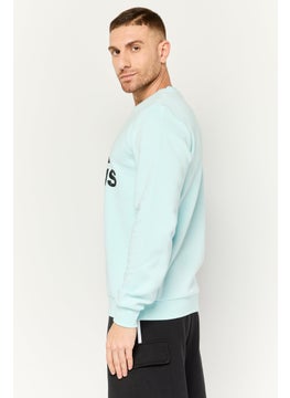 Adidas Men Sportswear Fit Long Sleeves Outdoor Sweatshirt, Light Blue  - Image 2