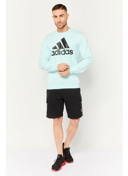 Adidas Men Sportswear Fit Long Sleeves Outdoor Sweatshirt, Light Blue  - Image 4