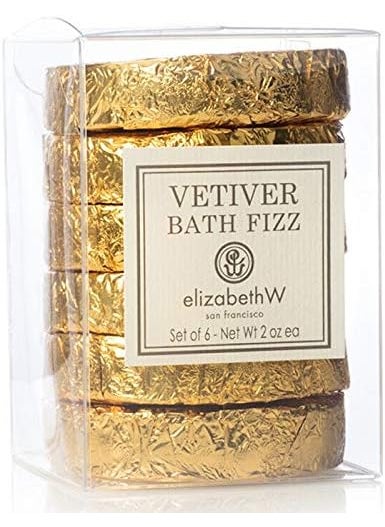 elizabeth W Vetiver Bath Fizzers  Set of 6 