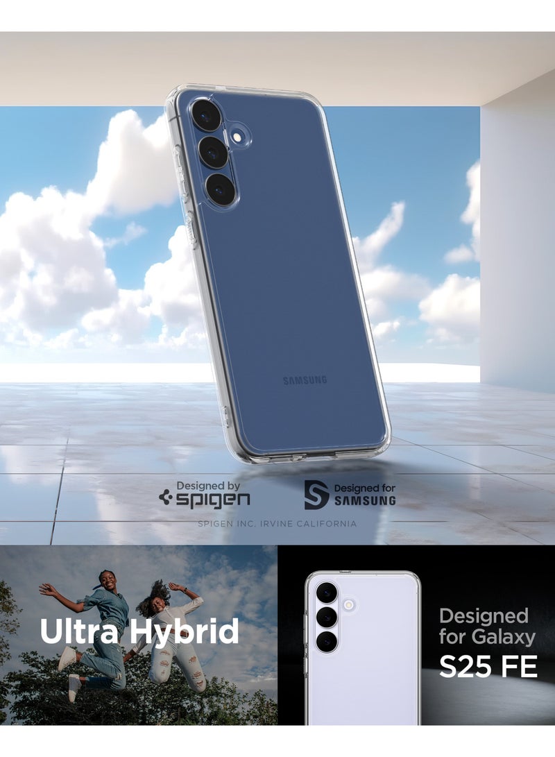 Spigen غطاء حماية فائق الهجين لجهاز سامسونج جالاكسي S25 FE - شفاف كريستالي - Image 2