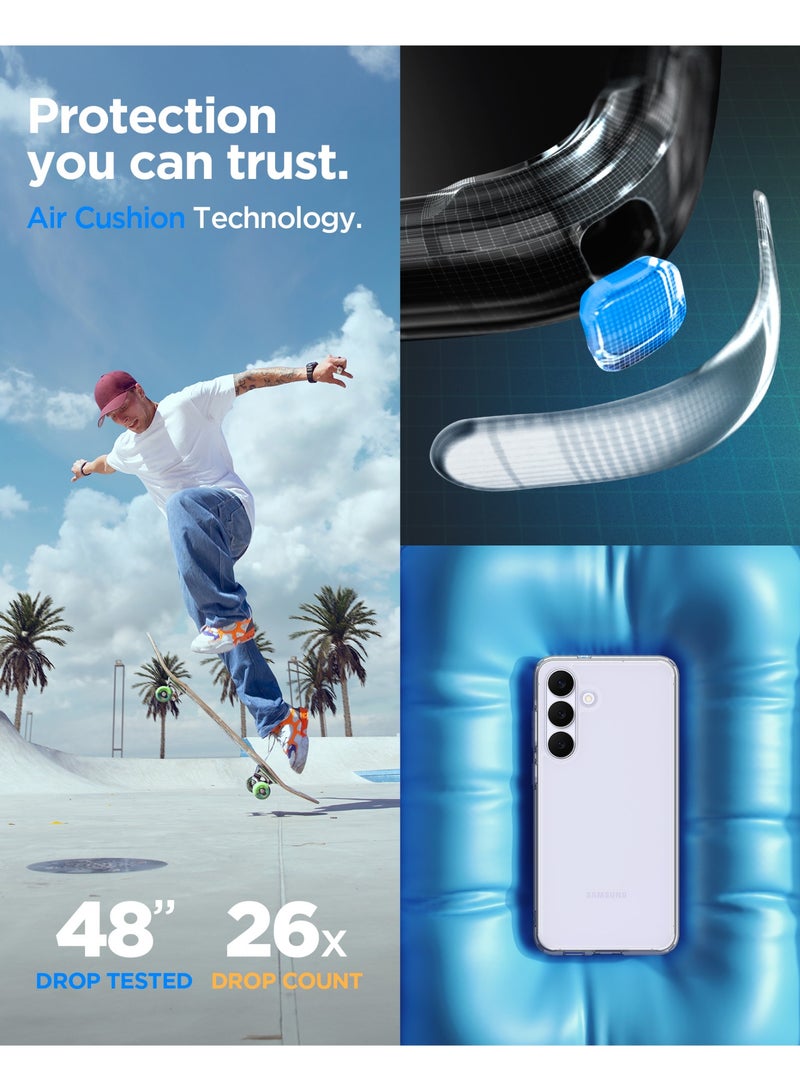 Spigen غطاء حماية فائق الهجين لجهاز سامسونج جالاكسي S25 FE - شفاف كريستالي - Image 4