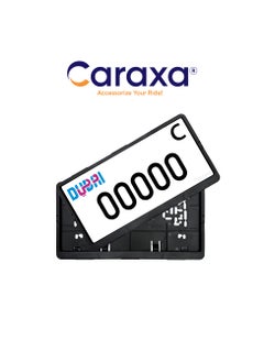 Caraxa Car Number Plate Holder License Plate Cover Frames 1Set Pair Dubai Standard Size 31Cm Number Plate  - Image 2
