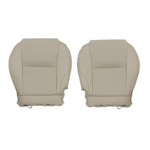 Priprilod Tan Perforated Leather Driver & Passenger Side Bottom Seat Cover Compatible with Lexus IS250 IS350 2006 2007 2008 2009 2010 2011 2012 2013 - Image 1