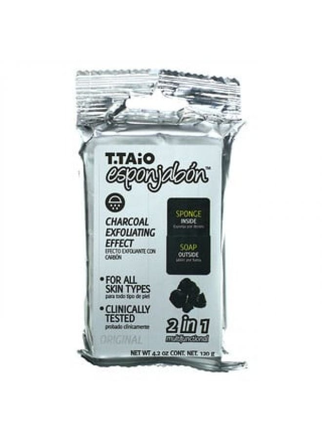 T. Taio T. Taio Charcoal Soap-Sponge 4.2 oz 120 g 