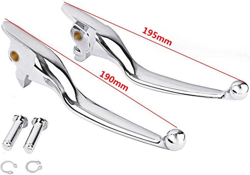 S SYUU Chrome Brake Clutch Hand Lever Sets for Harley Davidson Touring Models 2017-2020 - Image 3