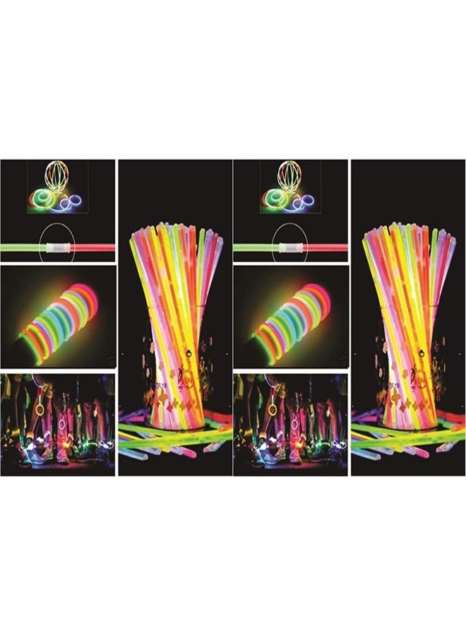 Chocozone Light up Toys Glowsticks Mixed Colors Party Favors for Kids Birthdays Toys for Boys Girls (Pack of 100 Glowsticks)