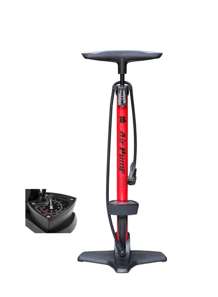 سبال مضخة هواء عالمية مزودة بمقياس ضغط - مضخة يدوية عالية الضغط لكرة القدم وكرة السلة والدراجات والكرات الرياضية