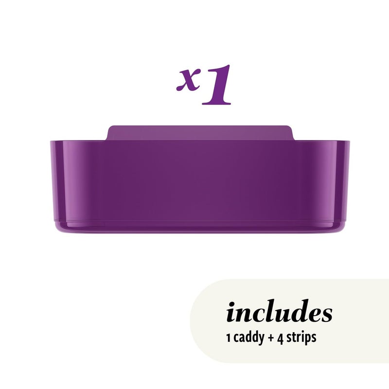 Command Clear Caddy, Candied Plum, 1 caddy, 4 strips - Image 3