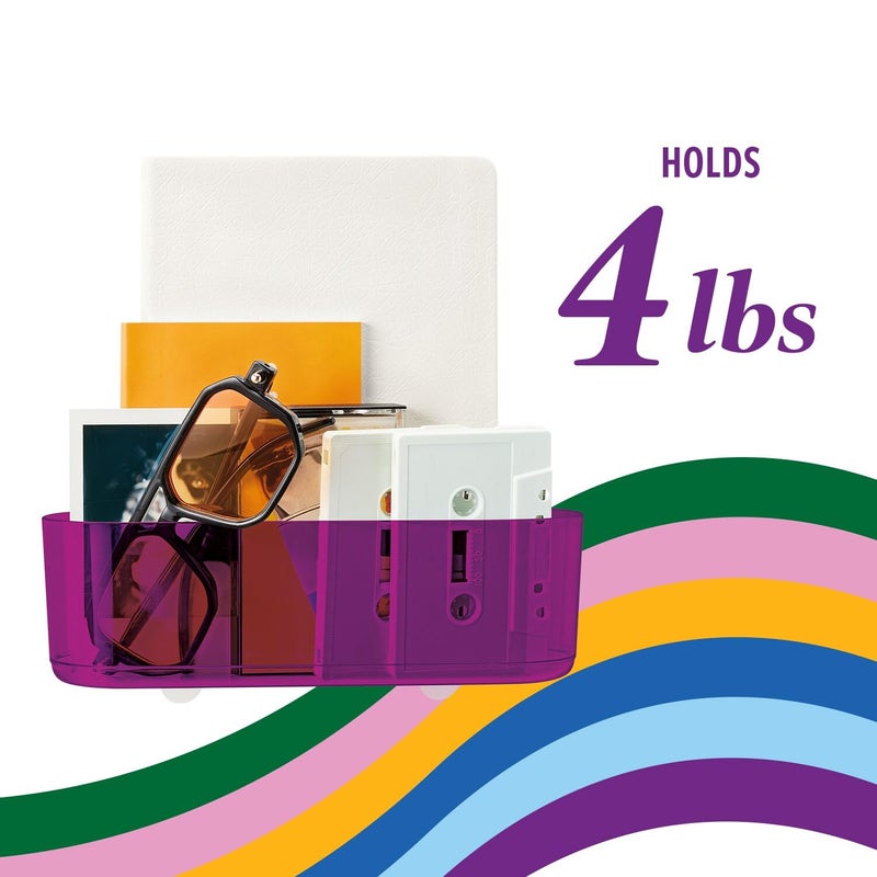 Command Clear Caddy, Candied Plum, 1 caddy, 4 strips - Image 4