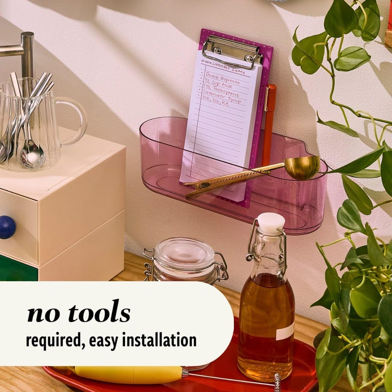 Command Clear Caddy, Candied Plum, 1 caddy, 4 strips - Image 5