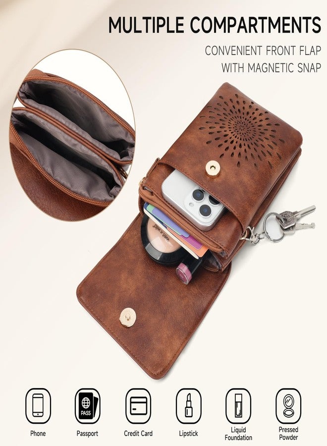 APHISON Small Crossbody Bags for Women Trendy, Leather Crossbody Phone Purses Handbags with Adjustable Strap - Image 3