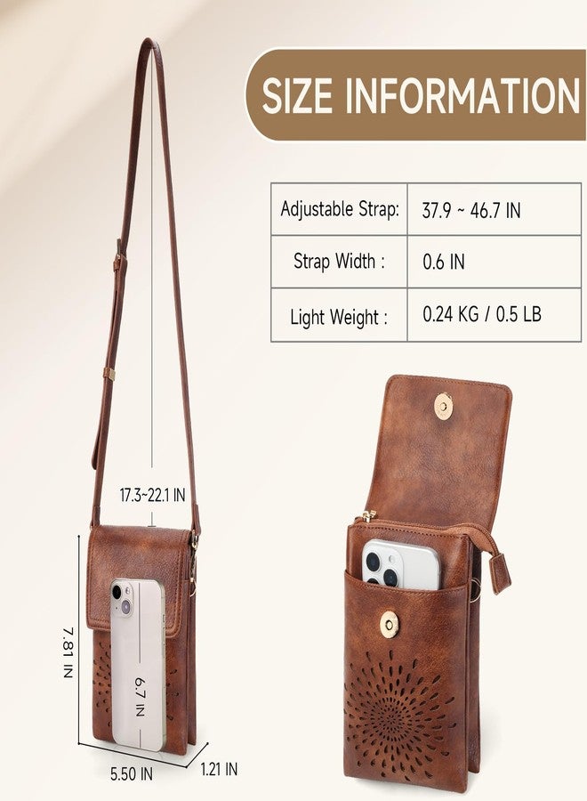 APHISON Small Crossbody Bags for Women Trendy, Leather Crossbody Phone Purses Handbags with Adjustable Strap - Image 4