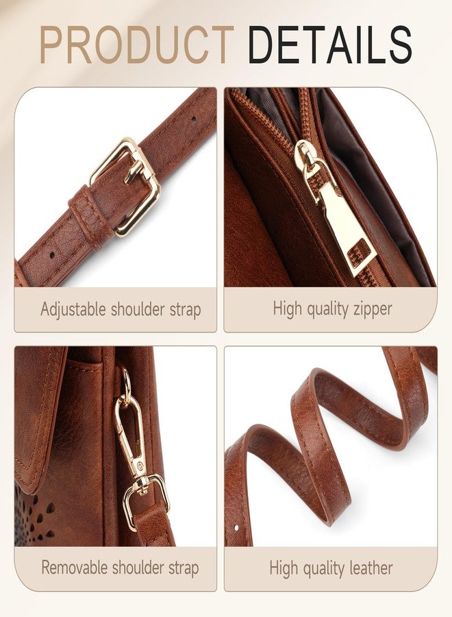 APHISON Small Crossbody Bags for Women Trendy, Leather Crossbody Phone Purses Handbags with Adjustable Strap - Image 5