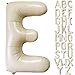 Lovoir 40 Inch Cream White Letter E Balloons 1 Pcs Unisex Adults Wedding Birthday Occasion Letters Balloons Mylar Foil Material Self Sealing - Image 2