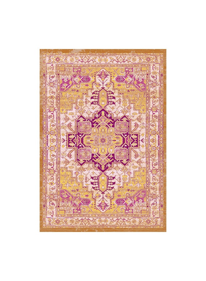 In-House Classic Design Turkish Rectangular Decorative Carpet - Pink - 100x300 cm - Image 3