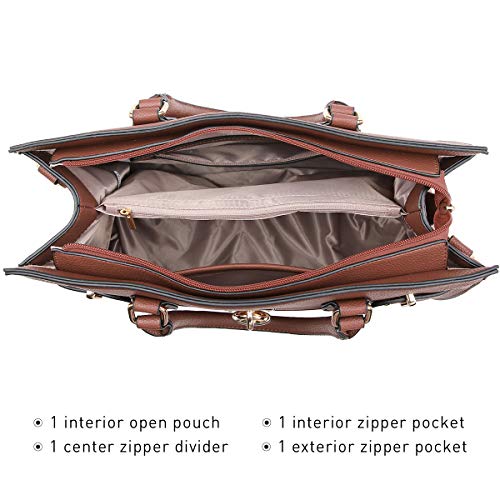 Dasein Women Handbags and Purses Ladies Shoulder Bag Top Handle Satchel Tote Work Bag with Wallet - Image 5