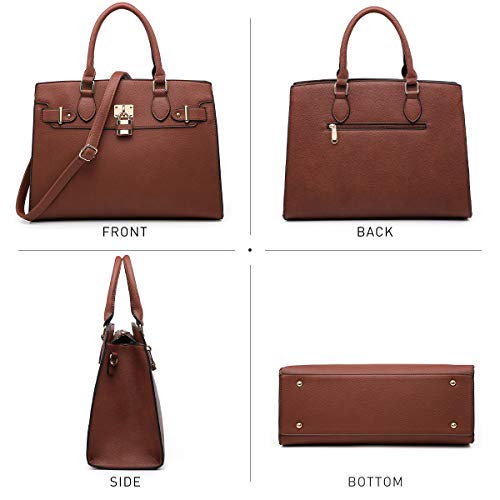 Dasein Women Handbags and Purses Ladies Shoulder Bag Top Handle Satchel Tote Work Bag with Wallet - Image 3