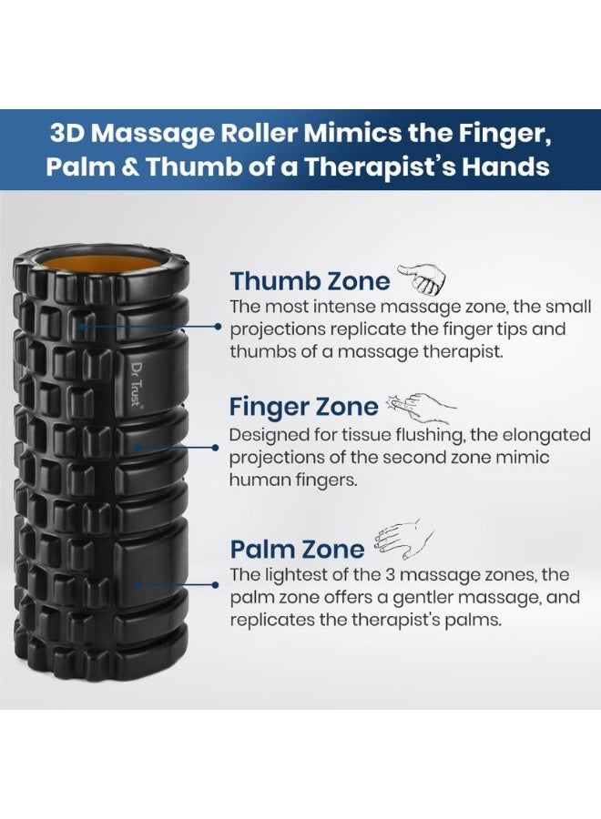 Dr Trust Dr Trust Grid Foam Roller  (Length 33 cm)  - Image 2