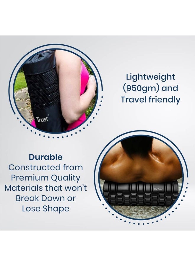 Dr Trust Dr Trust Grid Foam Roller  (Length 33 cm)  - Image 4