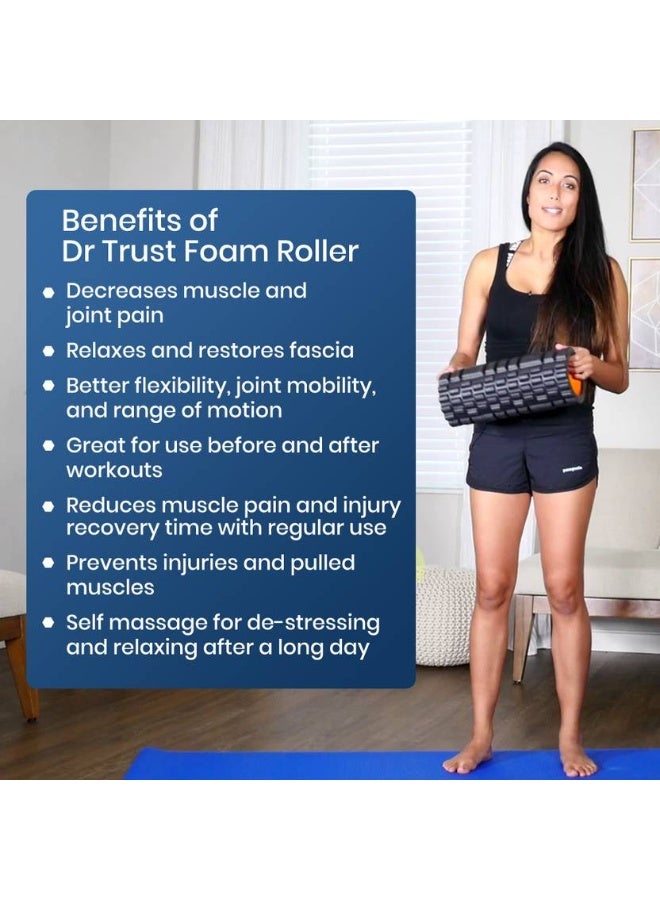Dr Trust Dr Trust Grid Foam Roller  (Length 33 cm)  - Image 5