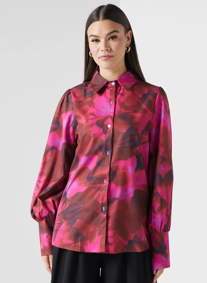 ايلا Printed Button Down Shirt