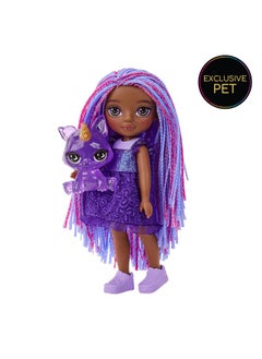 RAINBOW HIGH Littles - Indigo Bailey, Purple 5.5" Posable Small Doll With Purse, Magical Pet Fox, Girls Toy Gift, Kids Ages 4-12 Years  - Image 2
