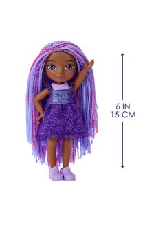 RAINBOW HIGH Littles - Indigo Bailey, Purple 5.5" Posable Small Doll With Purse, Magical Pet Fox, Girls Toy Gift, Kids Ages 4-12 Years  - Image 1