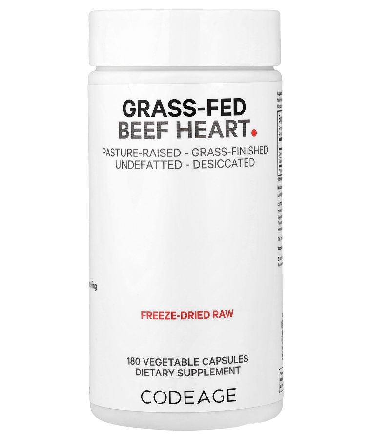 Codeage Grass-Fed Beef Heart 180 Vegetable Capsules