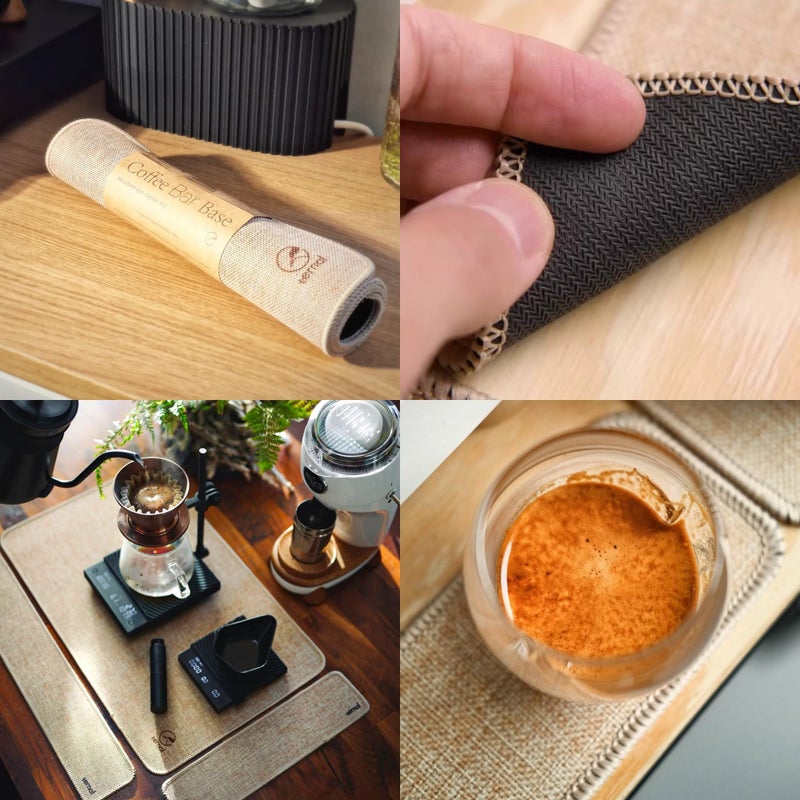Ternal Harvest Burlap Coffee Bar Mats â€“ (2-Pack) 3x12in Drying Mat with Waterproof Non-Slip Rubber Backing Rustic Fall DÃ©cor for Cups, Glasses, Mugs, Dishes & Seasonal Accessories - Image 5